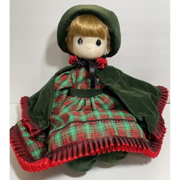 Precious Moments ENESCO Bisque Doll May You Have An Old Fashioned Christmas 91 - Picture 1 of 12